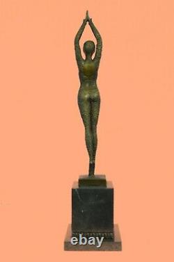 Signé Bronze Sculpture Rare Art Déco Chiparus Statue Marbre Base Bust Deal