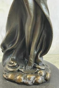 Signé Moreau Beau Maiden Semi Chair Buste Bronze Sculpture Marbre Statue