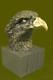 Signé Original Impressionnant Grand Aigle Oiseau Sauvage Vie Marbre Base