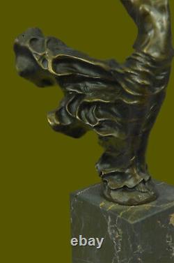 Signé Original Sexy Milo Femme Avec Flair Bronze Sculpture Marbre Base Décor Nr