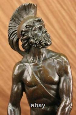 Signé Pierre Romain Legion Soldat Bronze Marbre Base Sculpture Figurine