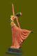 Signée Art Déco Chiparus Ventre Danseuse Bronze Marbre Sculpture Statue Figurine