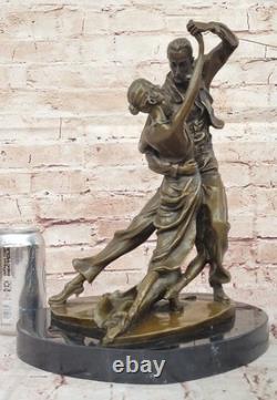 Signée Degas Tango Danseuse Passion Danse Bronze Marbre Sculpture Art Déco