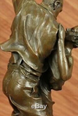 Signée Edgar Degas Tango Danseuse Passion Danse Bronze Marbre Sculpture Statue D