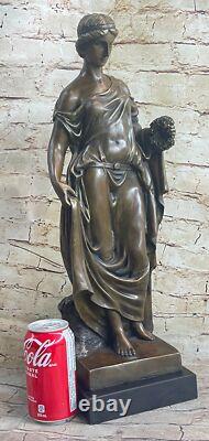 Signée Français Bronze Sculpture Par Moreau Érotique Art Déco Marbre Socle Décor