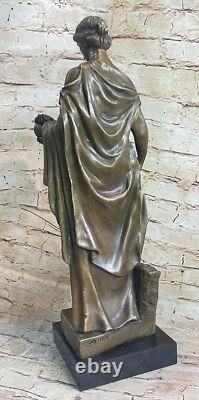 Signée Français Bronze Sculpture Par Moreau Érotique Art Déco Marbre Socle Décor