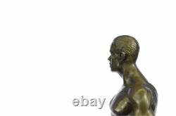 Signée Original Mavchi Oral Pleasure Masterpiece Bronze Sculpture Marbre Statue
