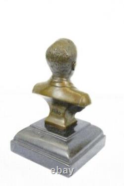 Signée Original Vladimir Poutine Buste Bronze Statue Marbre Sculpture Figurine
