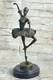 Statue De Ballerine En Bronze Sign&eacute;e Avec Base En Marbre Sculpture Milo
