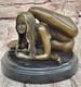 Statue Sculpture Bronze Marbre N&deg; Bronze Sign&eacute;e Femme Nue &Eacute;rotique