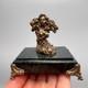 Statue Vierge Bronze Signe Zodiaque Astrologie Vintage Sur Socle Marbre