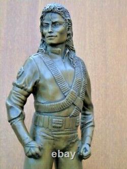 Statue en Bronze Signée Michael Jackson sur Marbre