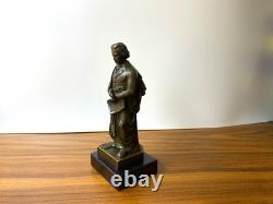 Statue en bronze Beethoven sur socle en marbre noir d'après François Truphème