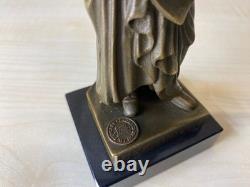 Statue en bronze Beethoven sur socle en marbre noir d'après François Truphème